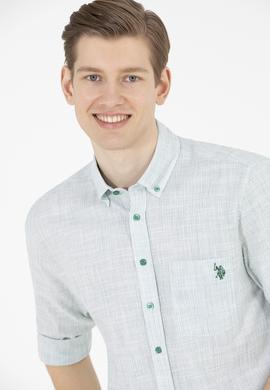 Erkek Yeşil Uzun Kollu Gömlek - 50263702042