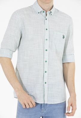 Erkek Yeşil Uzun Kollu Gömlek - 50263702042