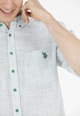 Erkek Yeşil Uzun Kollu Gömlek - 50263702042