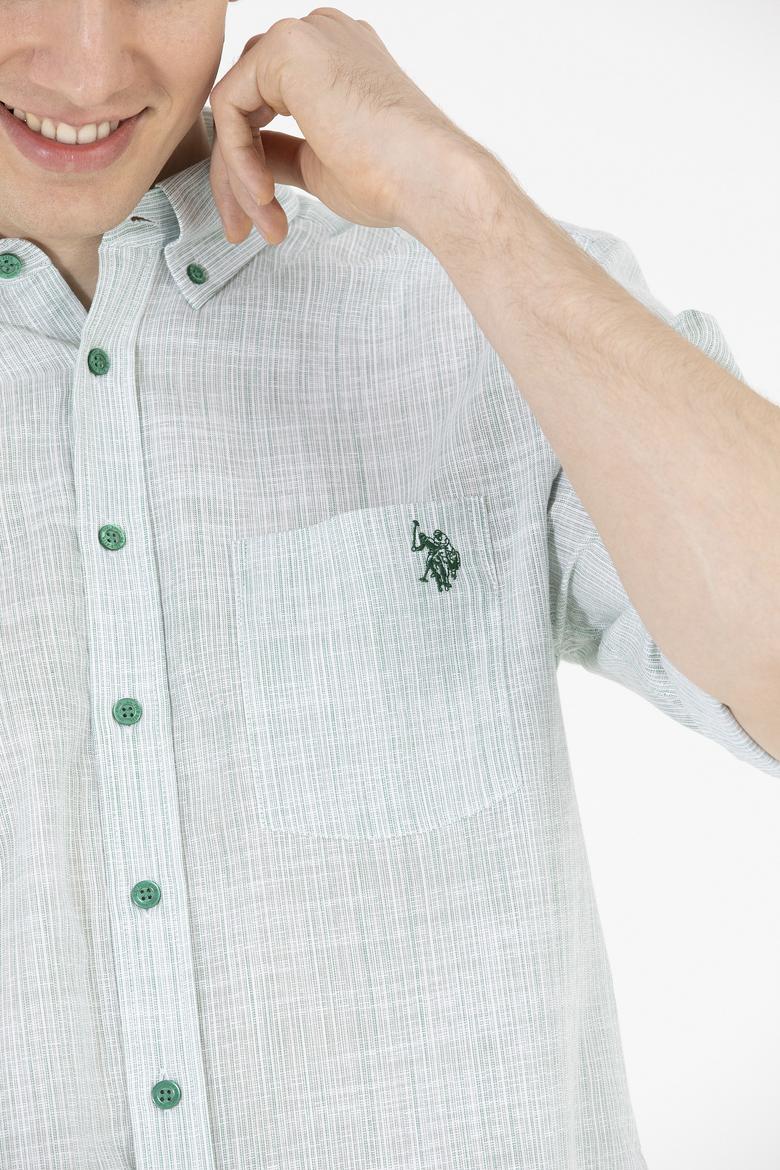 Erkek Yeşil Uzun Kollu Gömlek - 50263702042