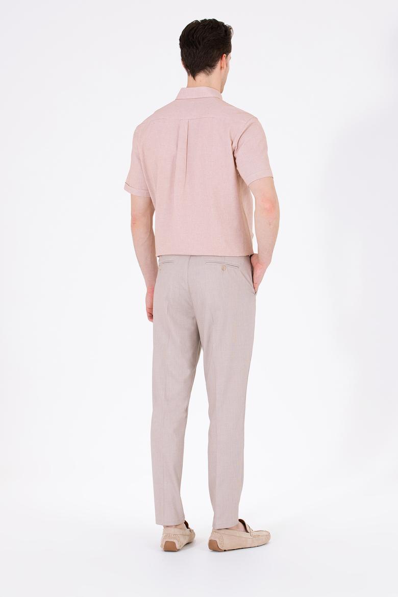 Erkek Camel Kanvas Pantolon - 50263819003