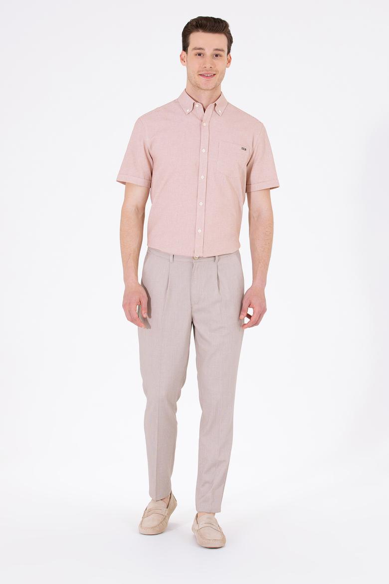 Erkek Camel Kanvas Pantolon - 50263819003