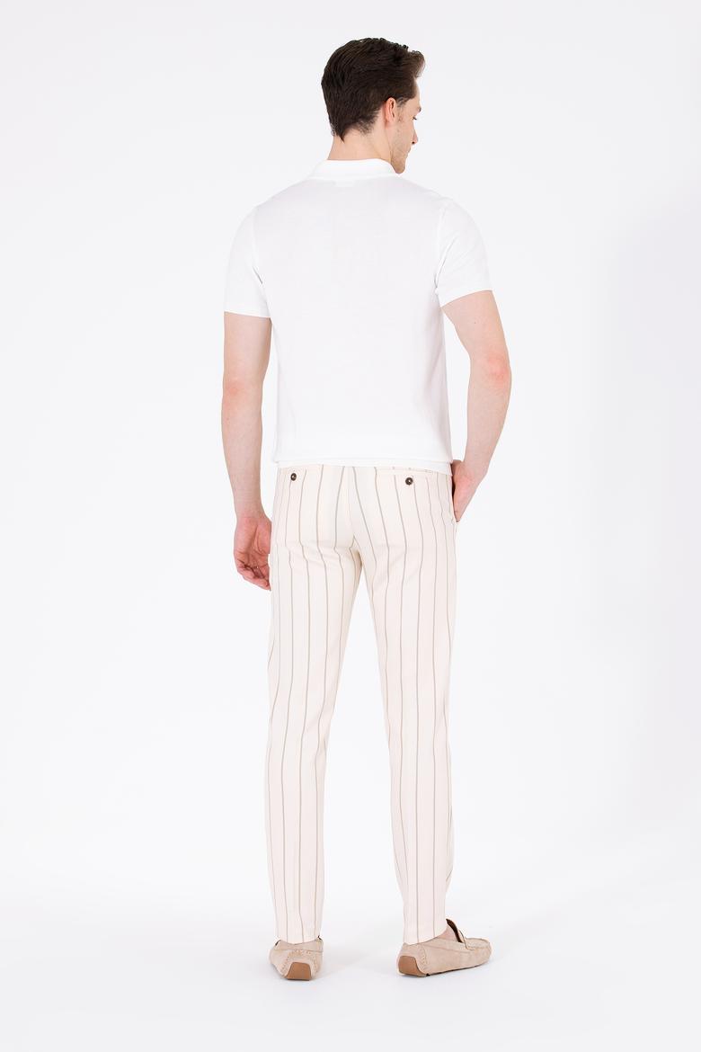 Erkek Slim Fit Camel Kanvas Pantolon - 50264283020