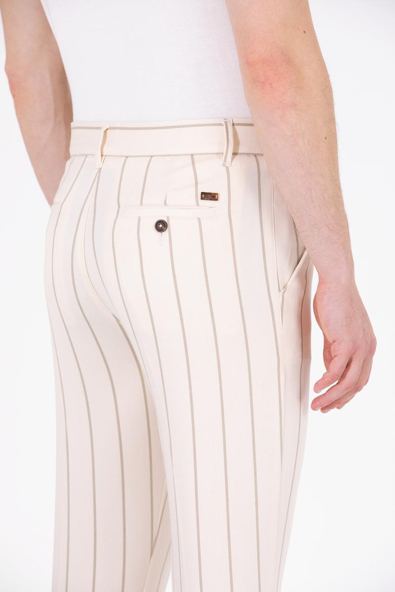 Erkek Slim Fit Camel Kanvas Pantolon - 50264283020