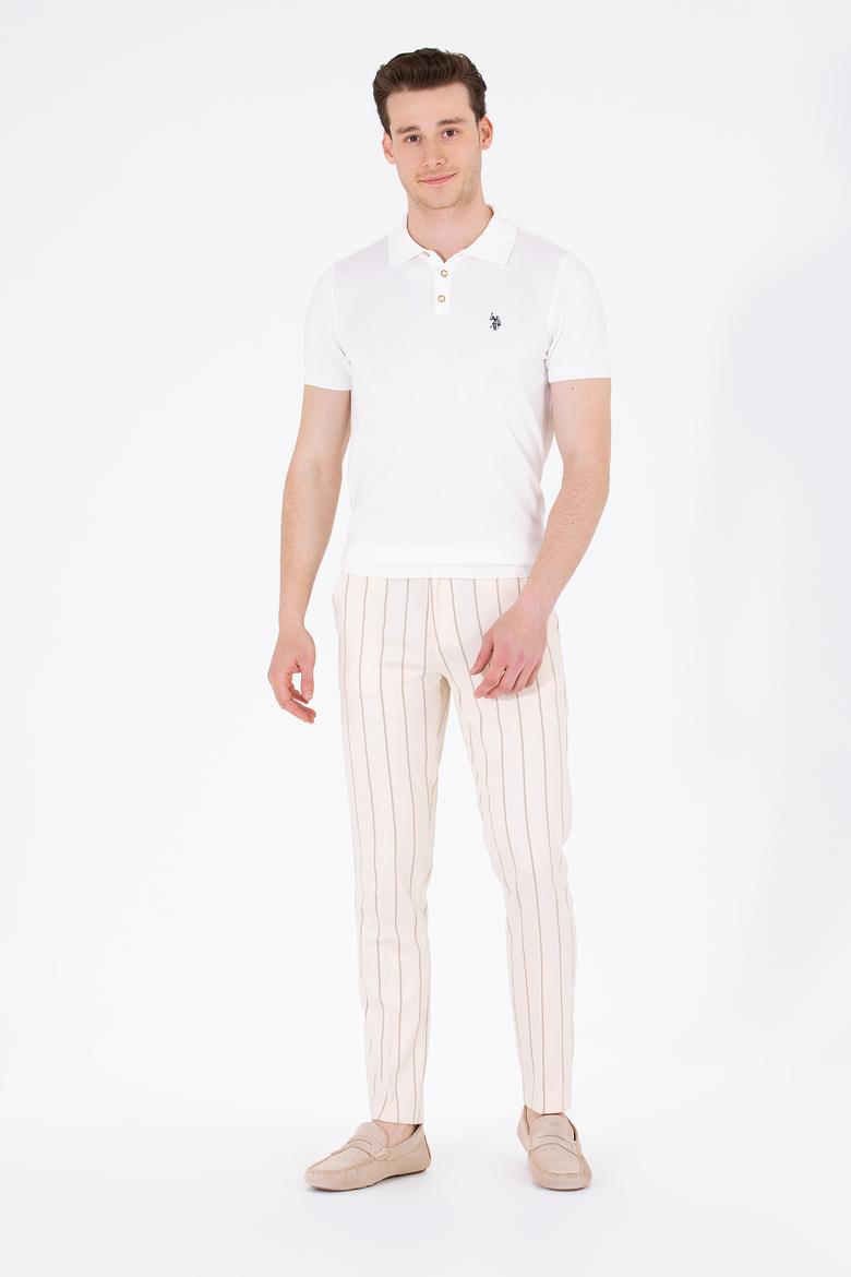 Erkek Slim Fit Camel Kanvas Pantolon - 50264283020