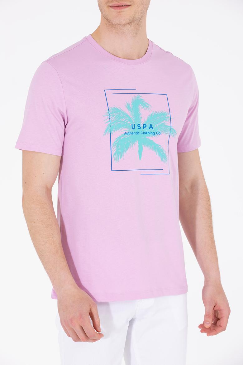 Erkek Manolya Bisiklet Yaka Tişört - 50263390024