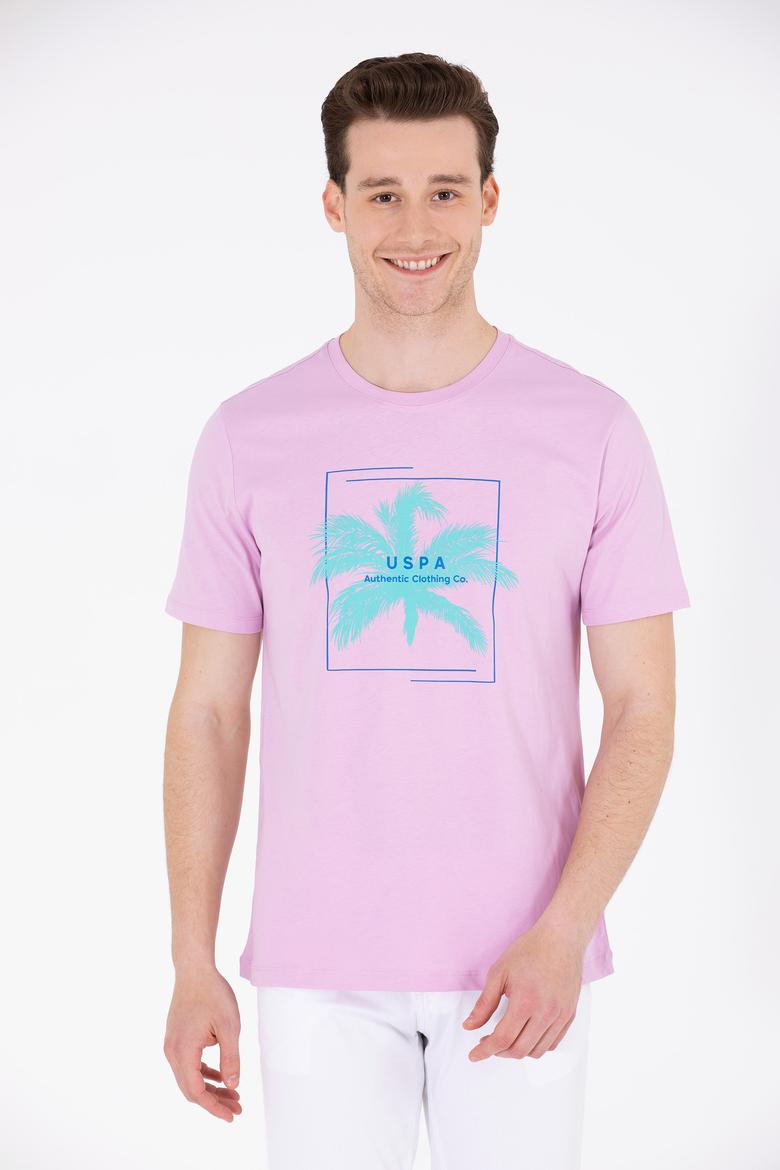 Erkek Manolya Bisiklet Yaka Tişört - 50263390024