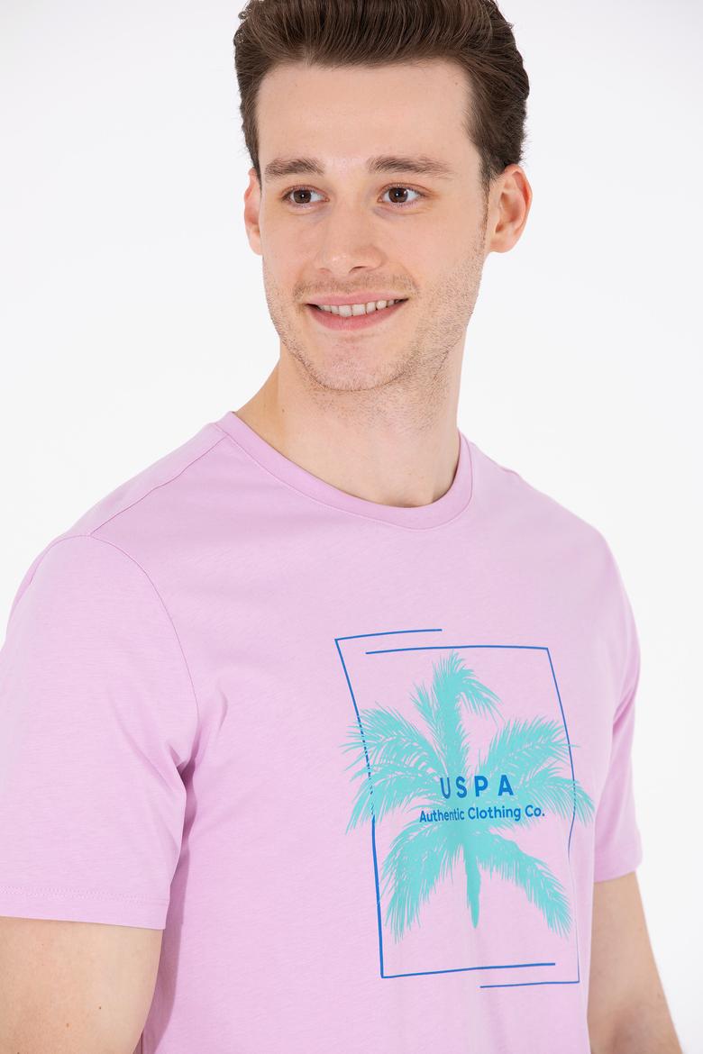 Erkek Manolya Bisiklet Yaka Tişört - 50263390024