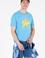 Erkek Turkuaz Bisiklet Yaka Tişört