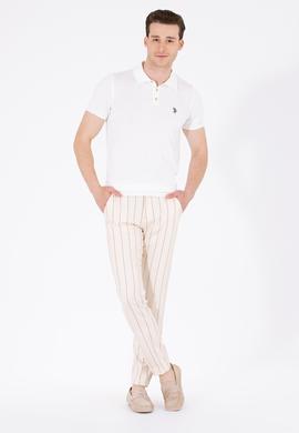 Erkek Ekru Polo Yaka Triko Kazak - 50264628005