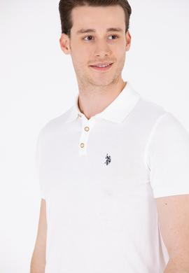 Erkek Ekru Polo Yaka Triko Kazak - 50264628005