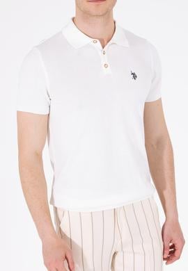 Erkek Ekru Polo Yaka Triko Kazak - 50264628005