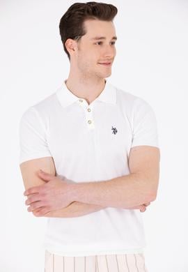 Erkek Ekru Polo Yaka Triko Kazak - 50264628005