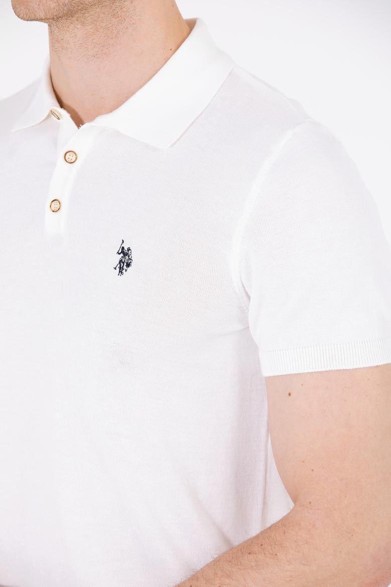 Erkek Ekru Polo Yaka Triko Kazak - 50264628005