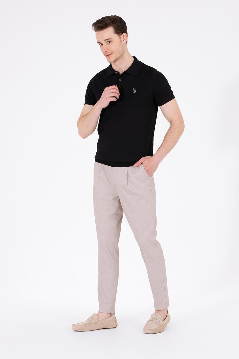 Erkek Siyah Polo Yaka Triko Kazak - 50264628014