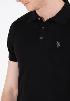 Erkek Siyah Polo Yaka Triko Kazak - 50264628014