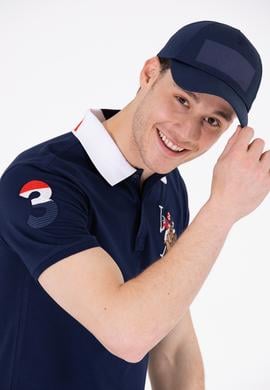 Erkek Lacivert Polo Yaka Basic T-Shirt - 50263005016