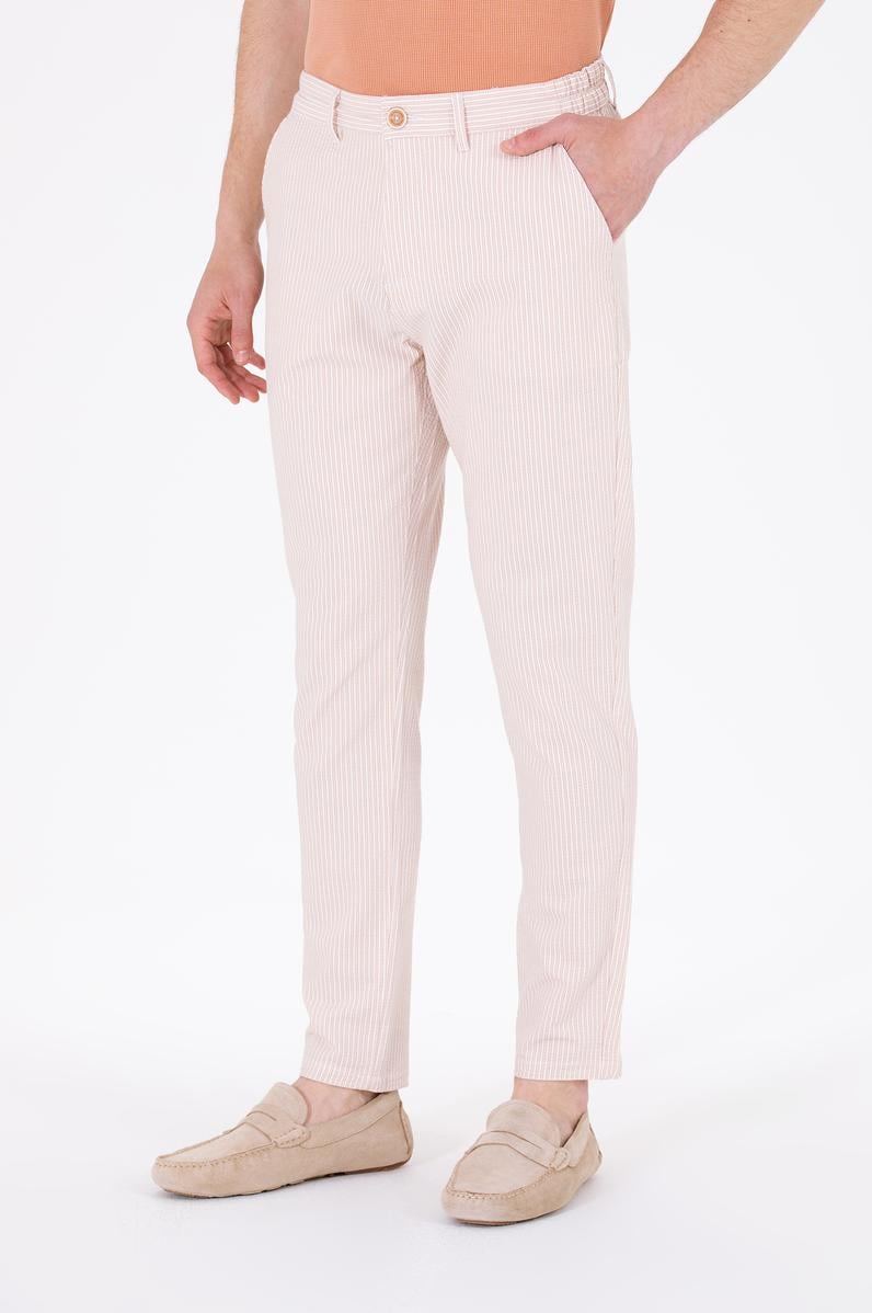 Erkek Camel Kanvas Pantolon