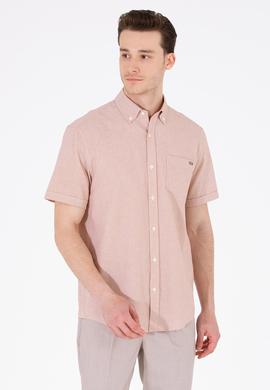 Erkek Kiremit Kısa Kollu Gömlek - 50265491006