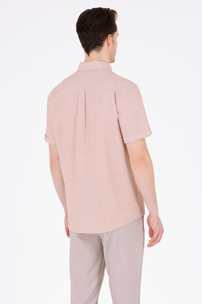 Erkek Kiremit Kısa Kollu Gömlek - 50265491006