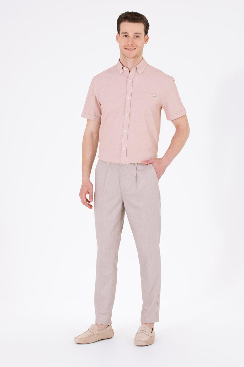 Erkek Kiremit Kısa Kollu Gömlek - 50265491006