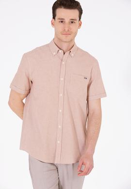 Erkek Kiremit Kısa Kollu Gömlek - 50265491006