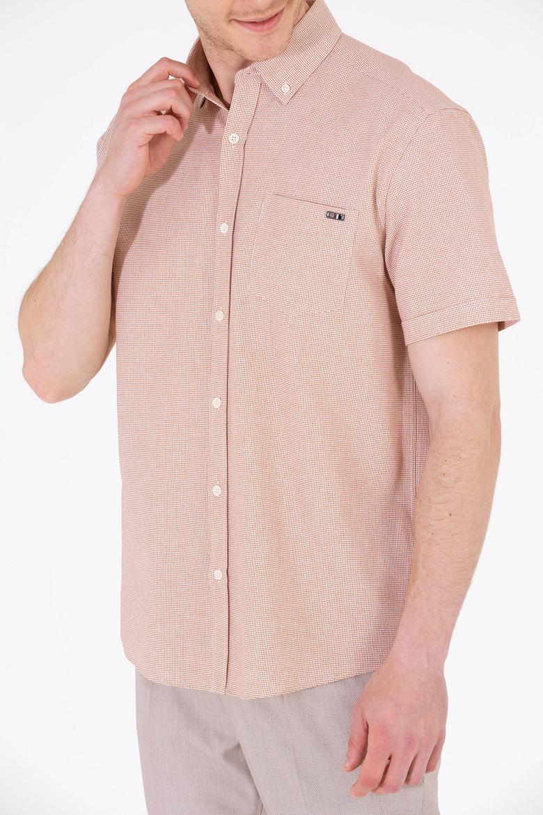 Erkek Kiremit Kısa Kollu Gömlek - 50265491006