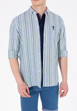 Erkek Yeşil Uzun Kollu Gömlek - 50263698023