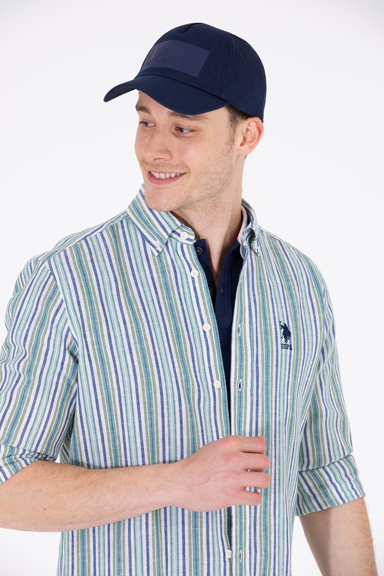 Erkek Yeşil Uzun Kollu Gömlek - 50263698023