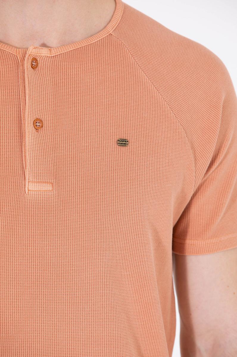 Erkek Pudra Bisiklet Yaka Tişört