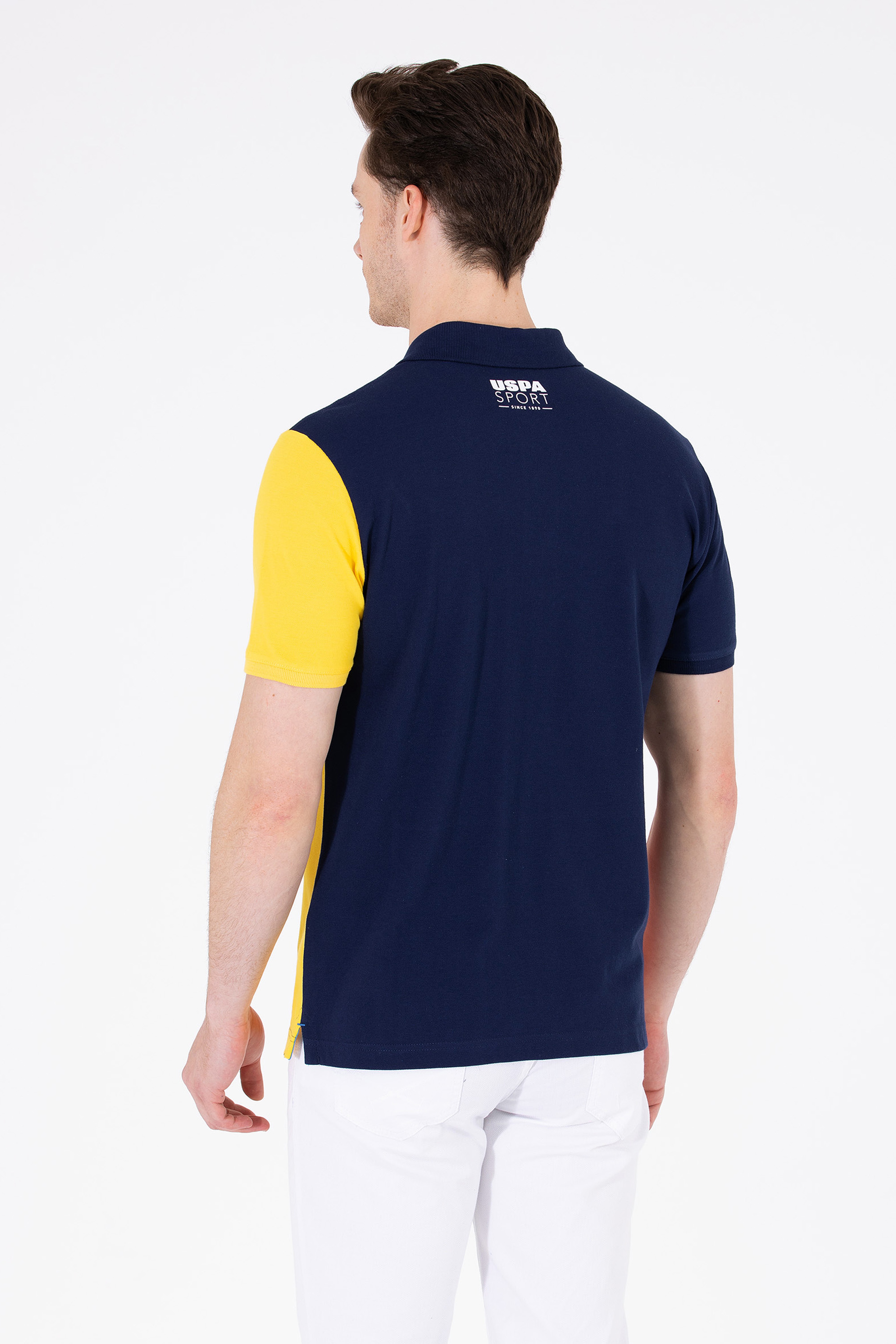 Erkek Lacivert Polo Yaka Tişört - Image 5