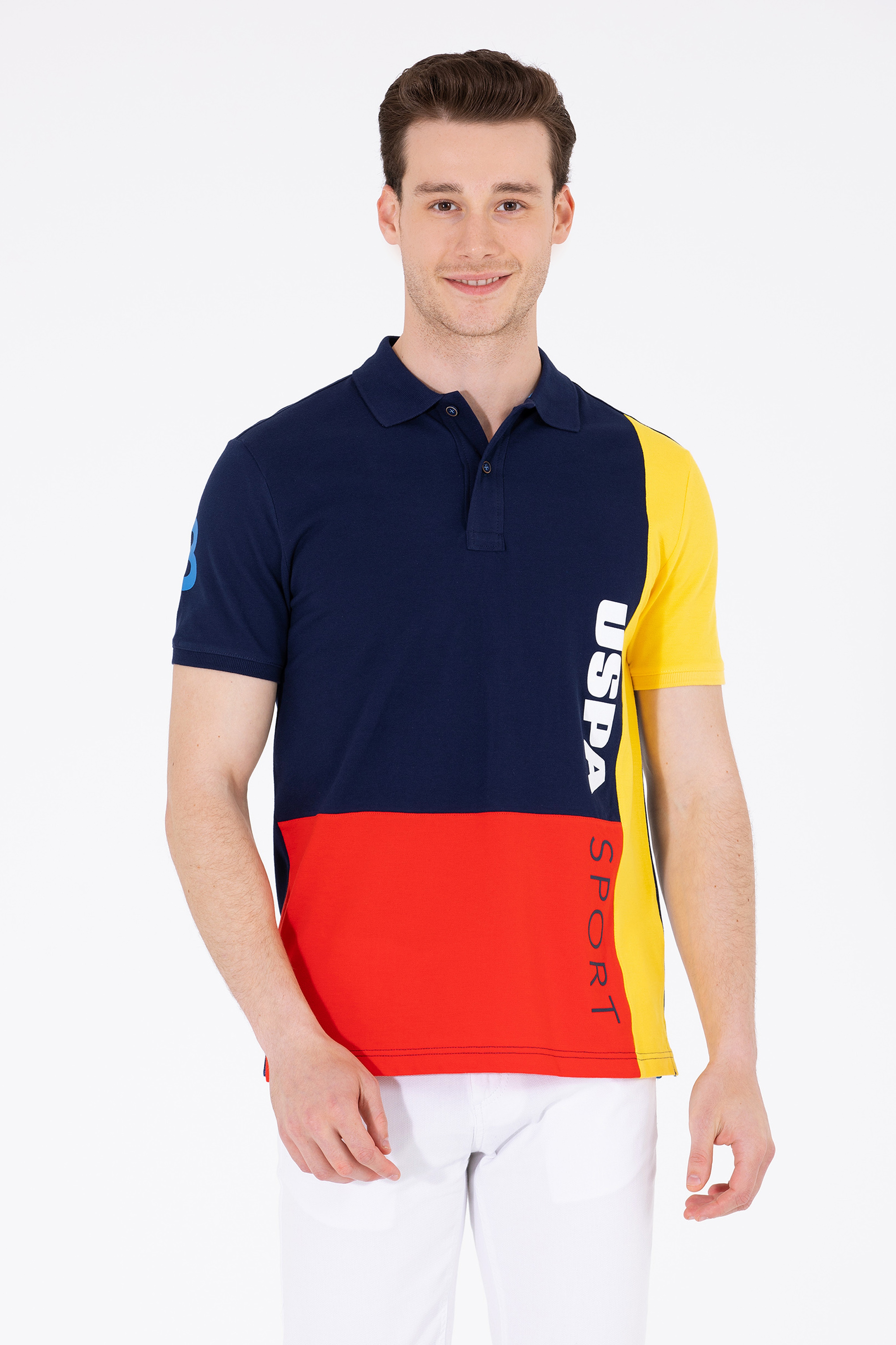 Erkek Lacivert Polo Yaka Tişört - Image 1