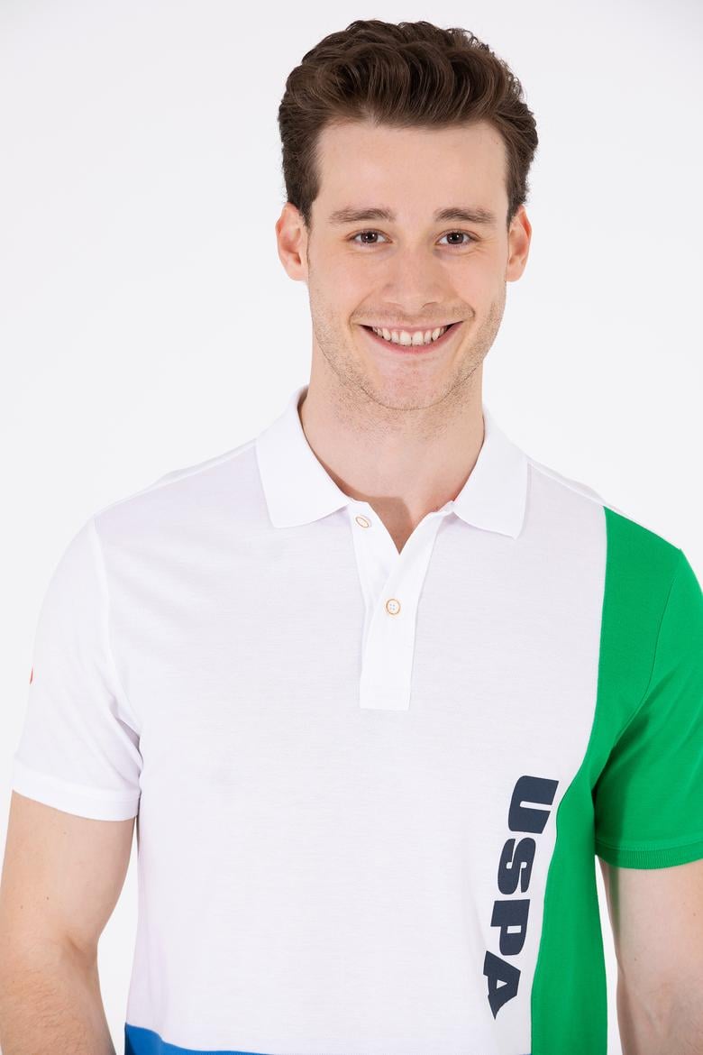 Erkek Beyaz Polo Yaka Tişört - 50263346023