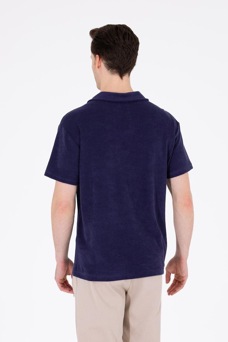 Erkek Lacivert Comfort Polo Yaka Tişört - 50263421007