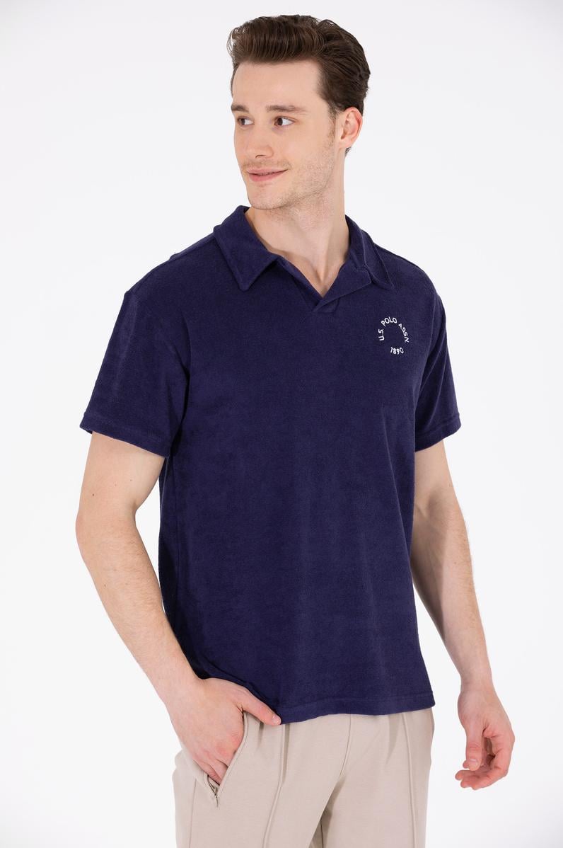 Erkek Lacivert Comfort Polo Yaka Tişört