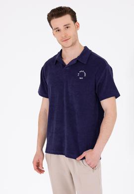 Erkek Lacivert Comfort Polo Yaka Tişört - 50263421007