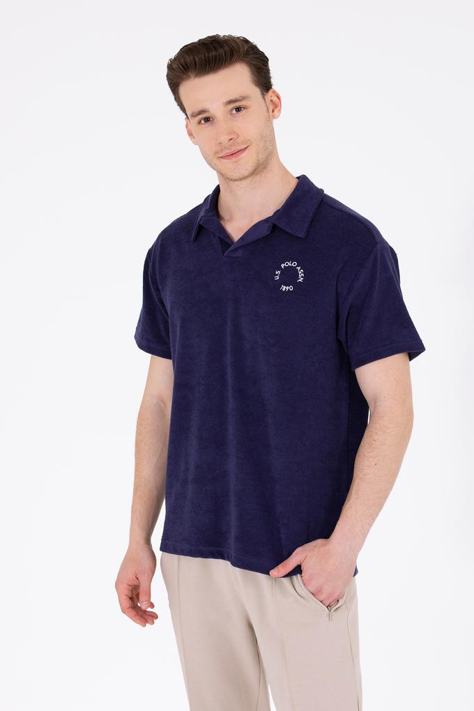 Erkek Lacivert Comfort Polo Yaka Tişört