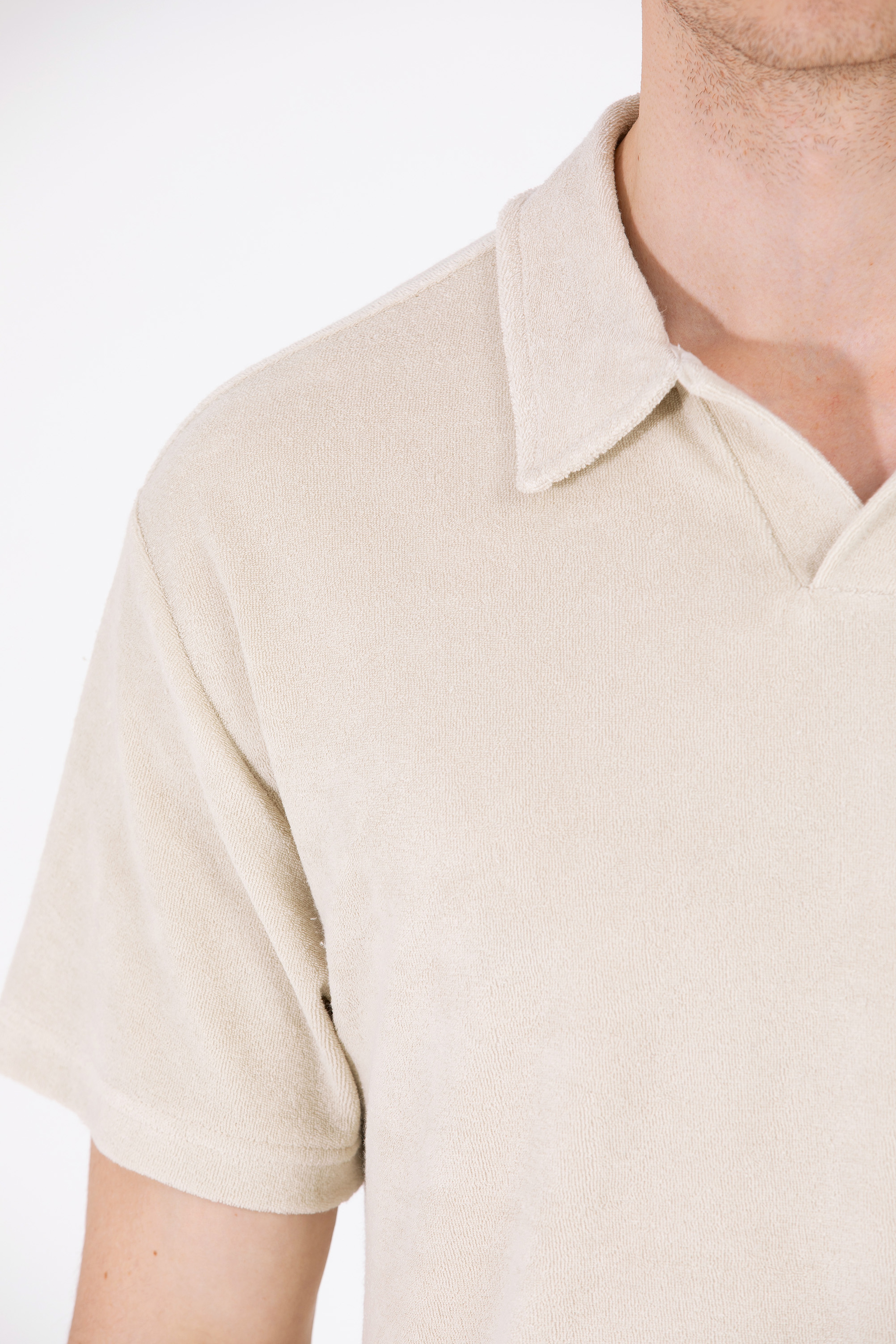 Erkek Taş Comfort Polo Yaka Tişört - Image 7