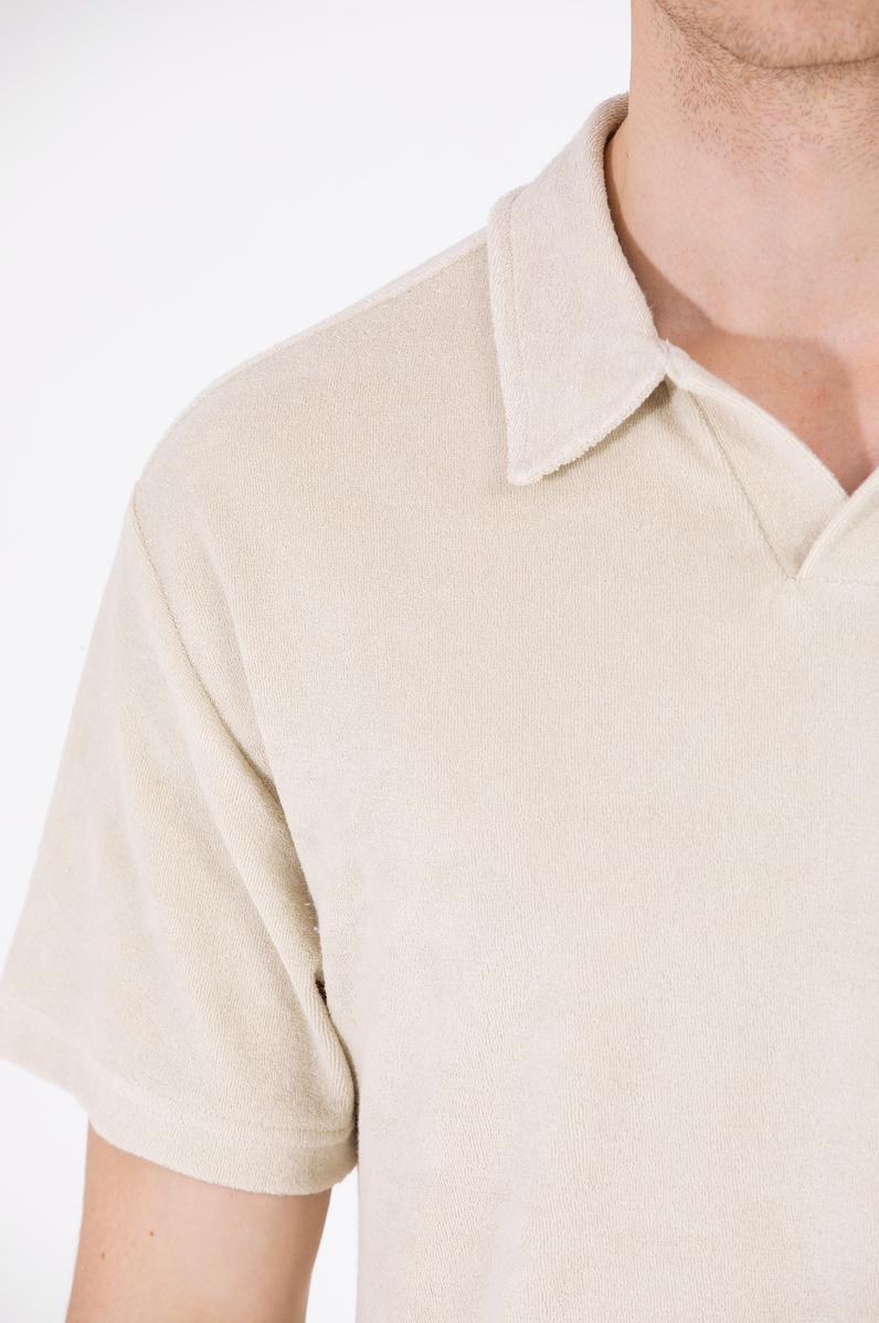 Erkek Taş Comfort Polo Yaka Tişört