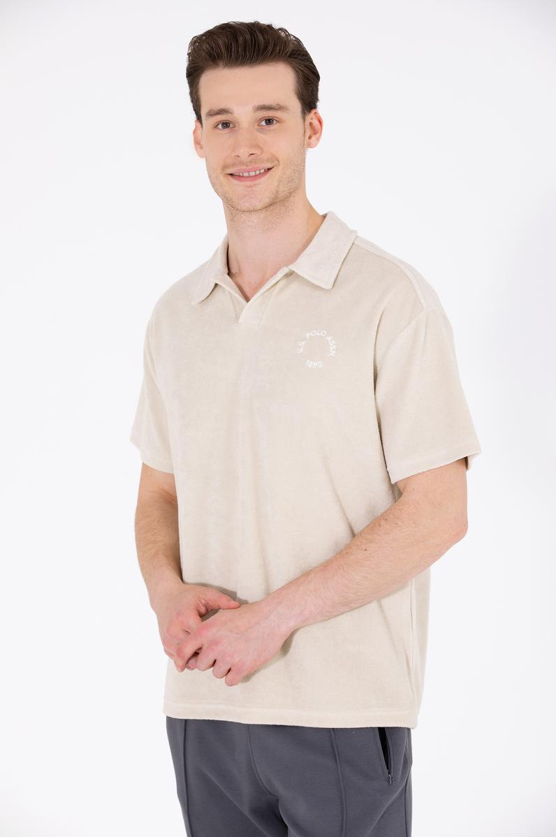 Erkek Taş Comfort Polo Yaka Tişört