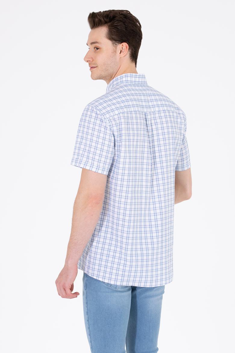 Erkek Lacivert Kısa Kollu Gömlek - 50264431013