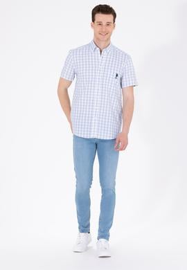 Erkek Lacivert Kısa Kollu Gömlek - 50264431013