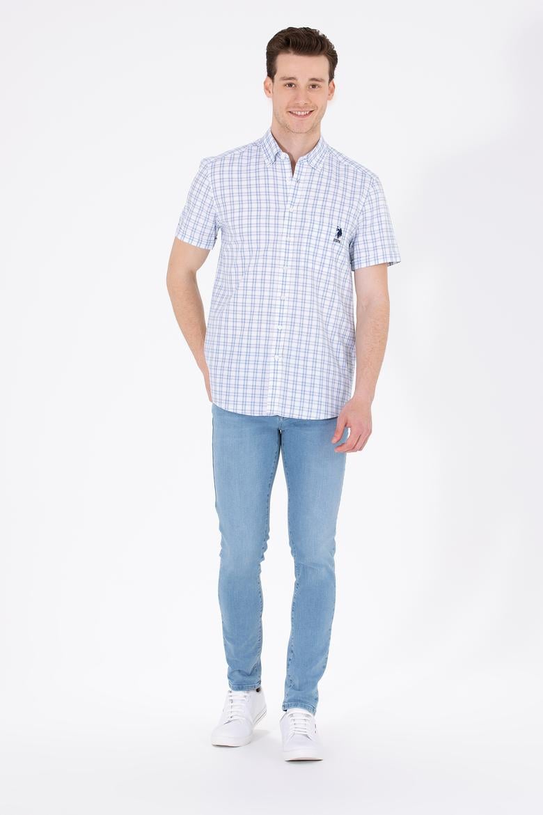 Erkek Lacivert Kısa Kollu Gömlek - 50264431013