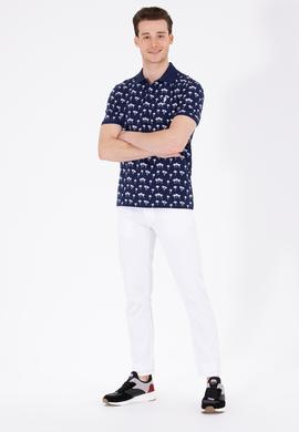 Erkek Lacivert Polo Yaka Tişört - 50263273007