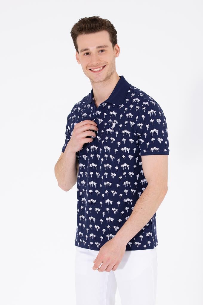 Erkek Lacivert Polo Yaka Tişört