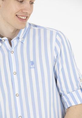 Erkek Mavi Uzun Kollu Gömlek - 50263545006