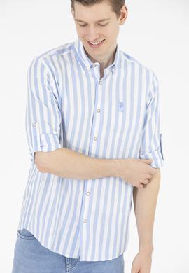 Erkek Mavi Uzun Kollu Gömlek - 50263545006