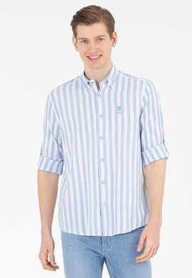 Erkek Mavi Uzun Kollu Gömlek - 50263545006