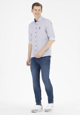 Erkek Lacivert Uzun Kollu Gömlek - 50263680006