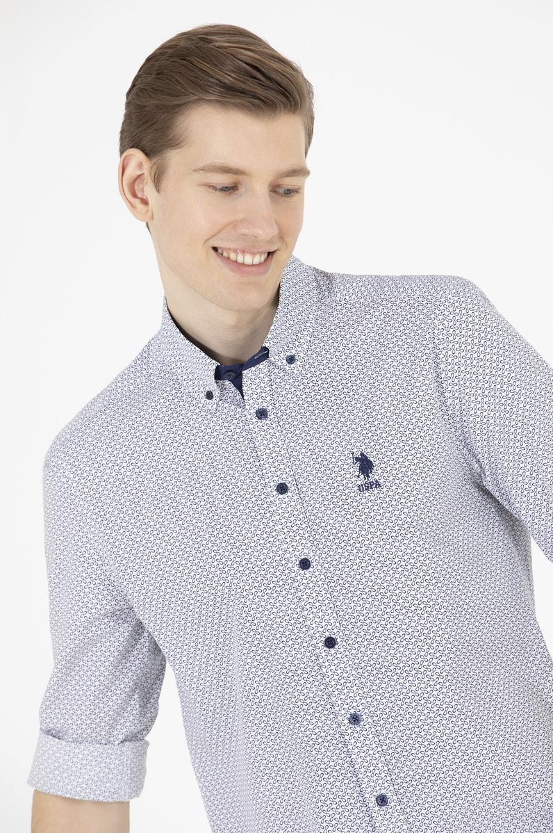 Erkek Lacivert Uzun Kollu Gömlek